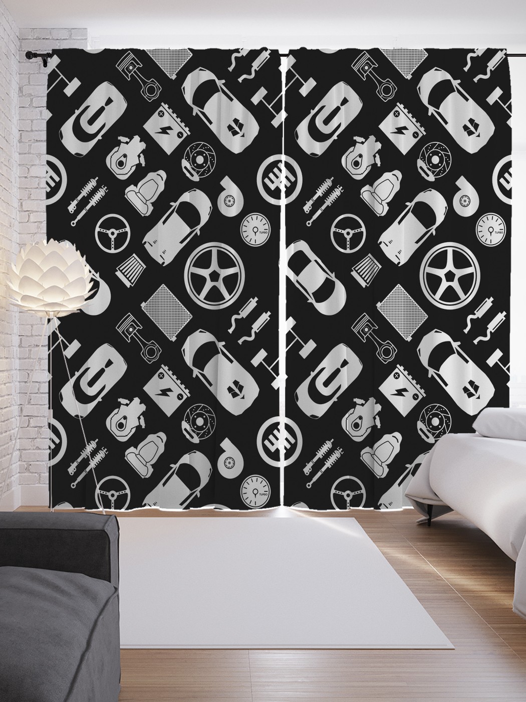 

Шторы с фотопечатью JoyArty "Машина на разборку" из сатена, 290х265 см, Машина на разборку