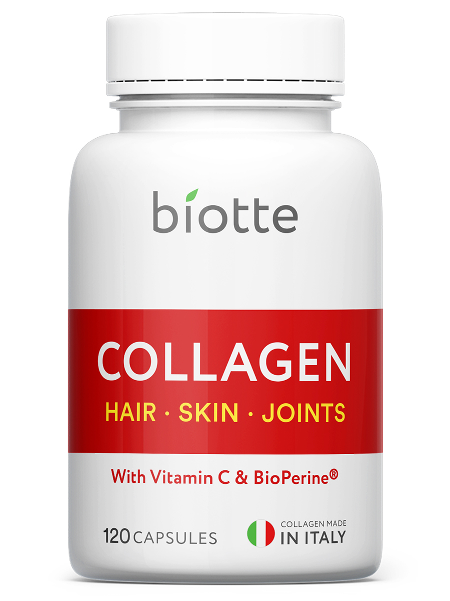 Купить Коллаген Biotte Hair Skin Joints с витамином С капсулы 120 шт.