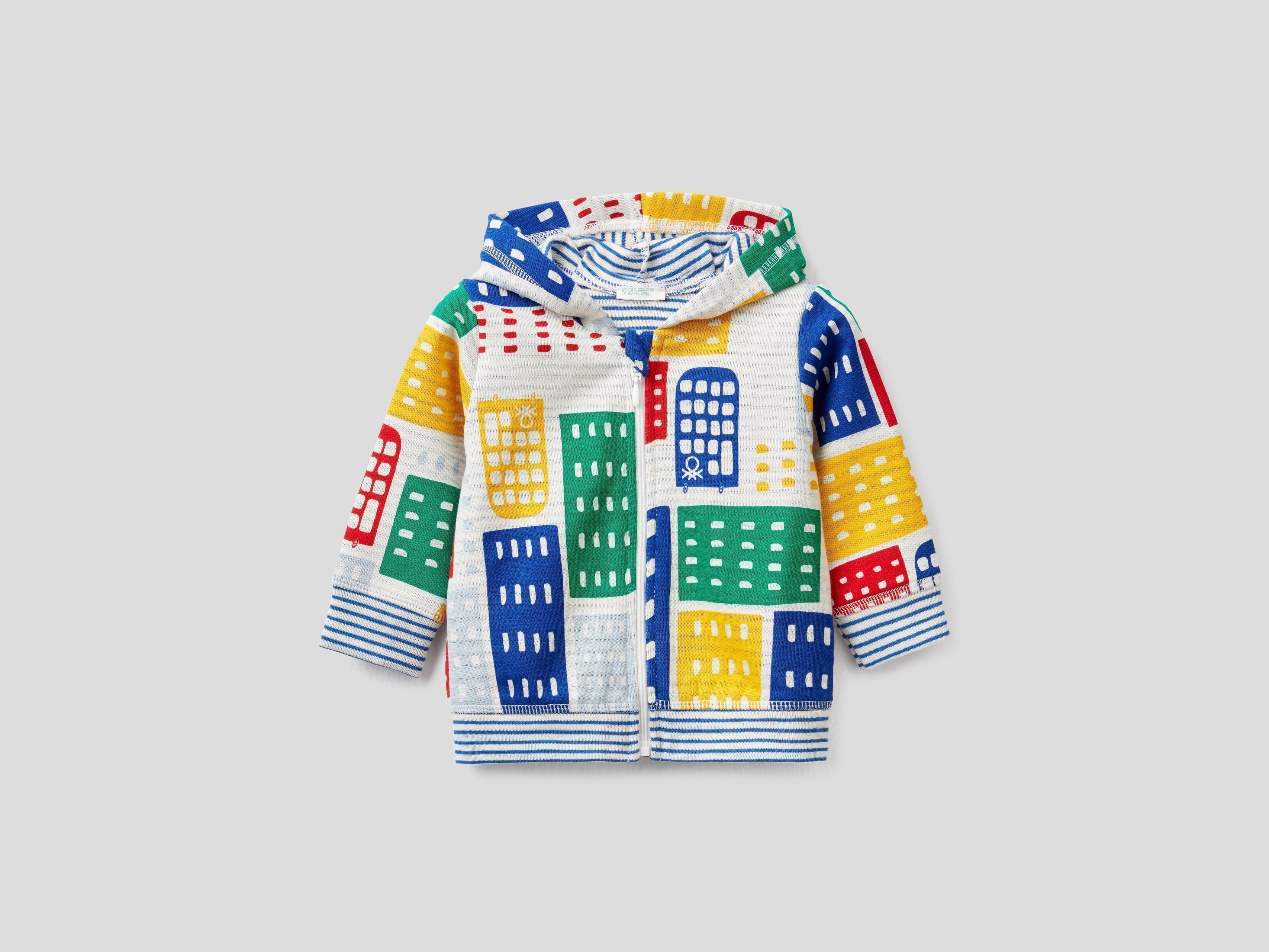 фото Толстовка для девочек benetton цв. разноцветный р.80 united colors of benetton