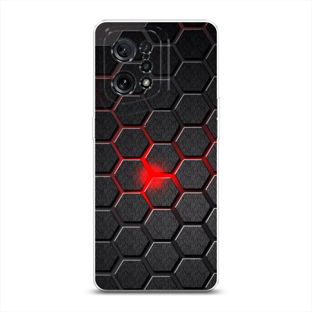 

Чехол для Oppo Find X5 "Соты красные", Красный;черный;серый, 259750-3