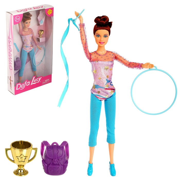 

Кукла-модель «Гимнастка» с аксессуарами МИКС