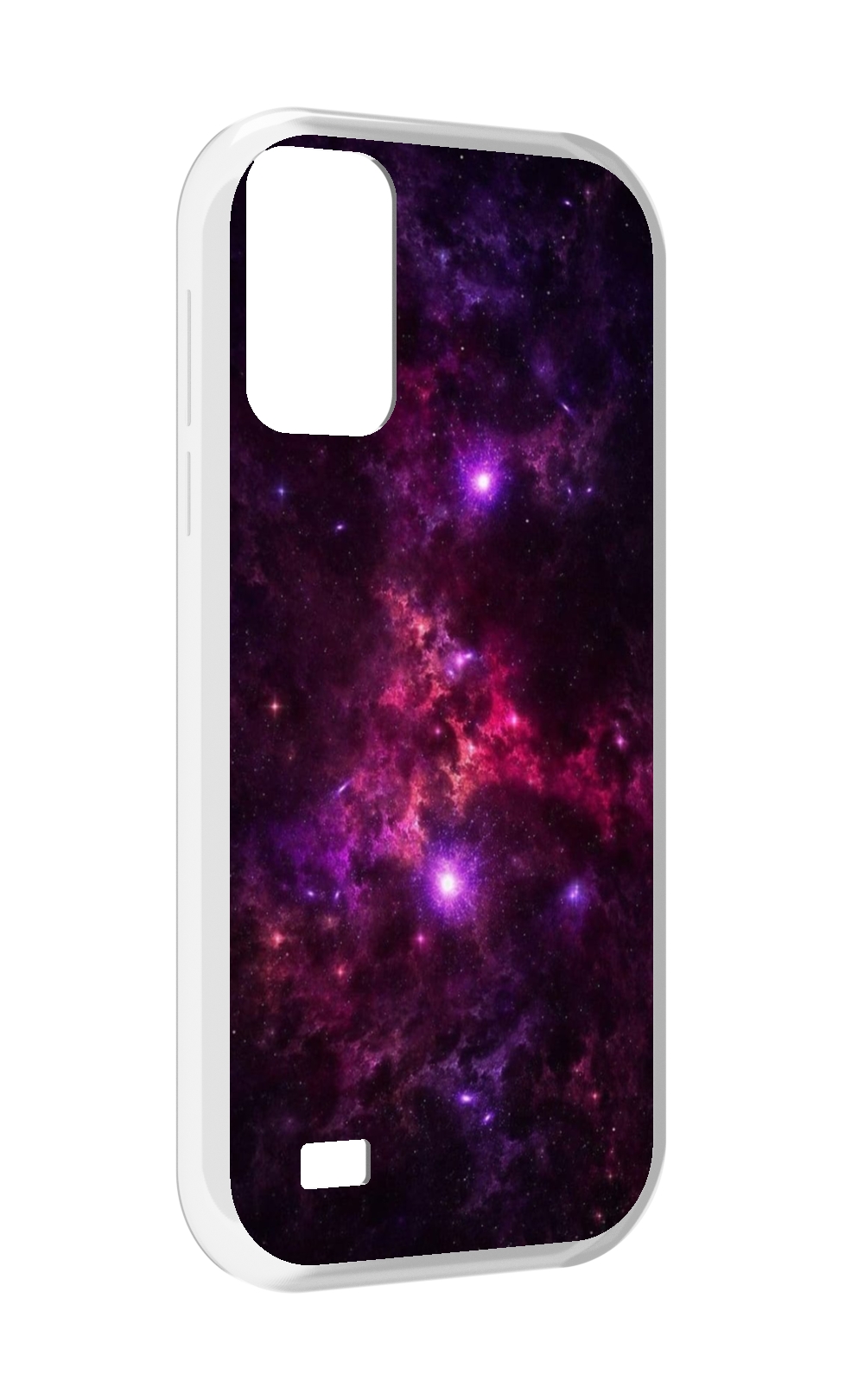 

Чехол MyPads фиолетовый-космос-с-облаками для Oukitel C31, Прозрачный, Tocco