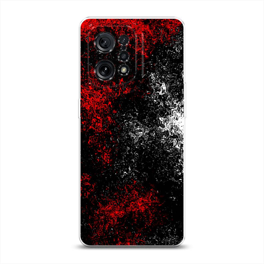 

Чехол для Oppo Find X5 "Монотипия", Красный;черный;белый, 259750-3