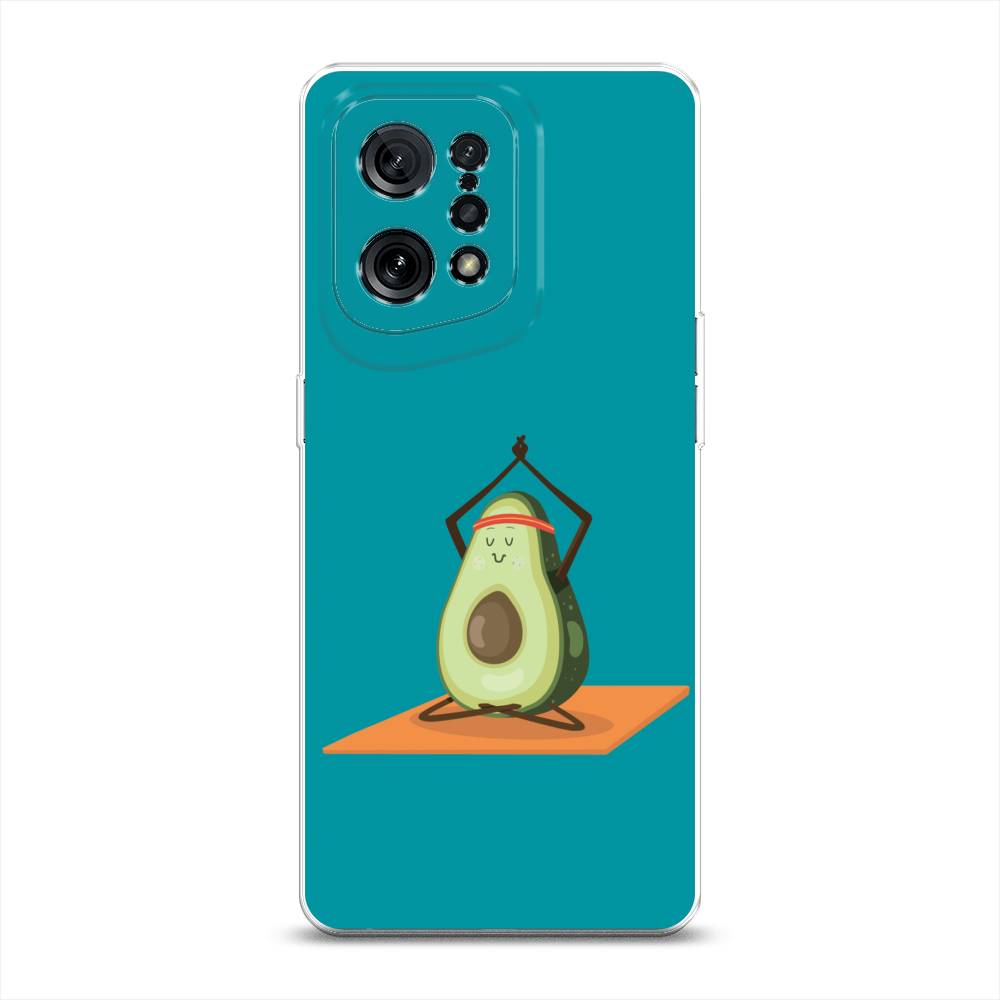 

Чехол для Oppo Find X5 "Расслабься с авокадо", Голубой, 259750-6