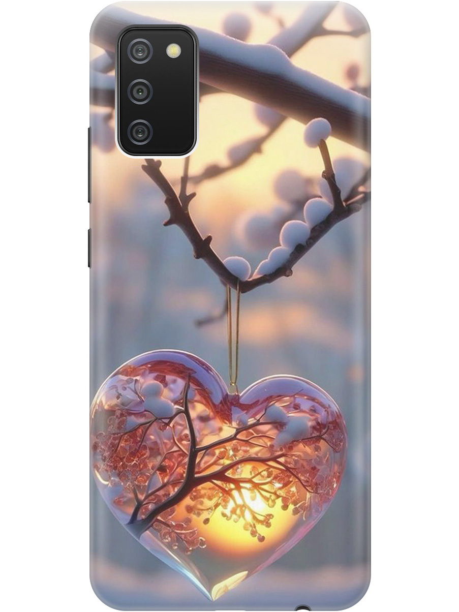 

Силиконовый чехол на Samsung Galaxy A02s с принтом "Ледяное сердце", Прозрачный;белый;желтый;оранжевый, 723602991
