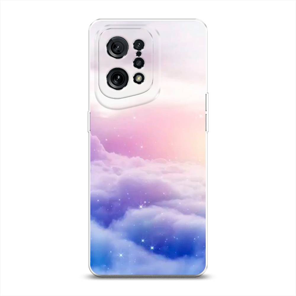 

Чехол для Oppo Find X5 "Небеса", Голубой;белый;розовый, 259750-2