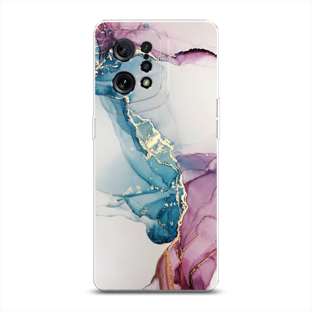 

Чехол для Oppo Find X5 "Розовые разводы рисунок", 259750-3