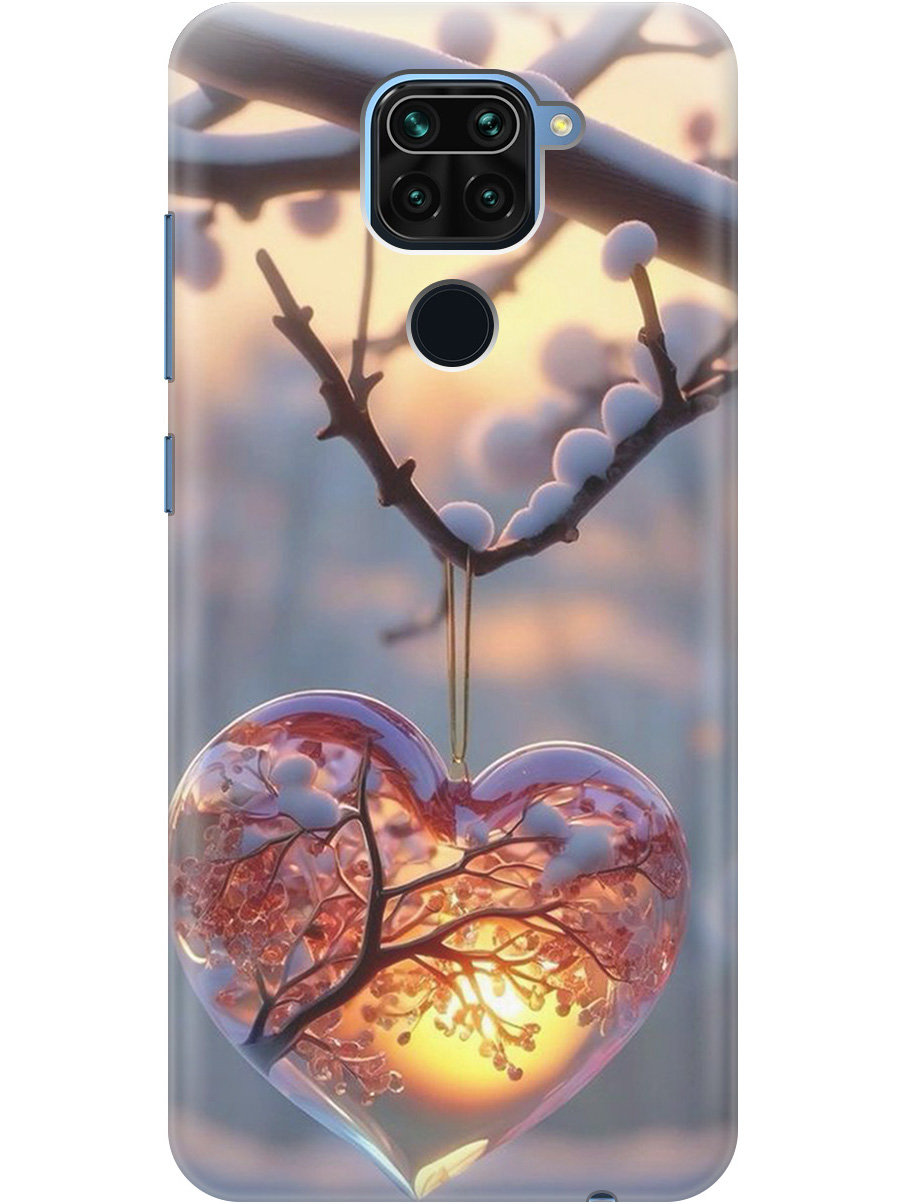 

Силиконовый чехол на Xiaomi Redmi Note 9 с принтом "Ледяное сердце", Прозрачный;белый;желтый;оранжевый, 723101391