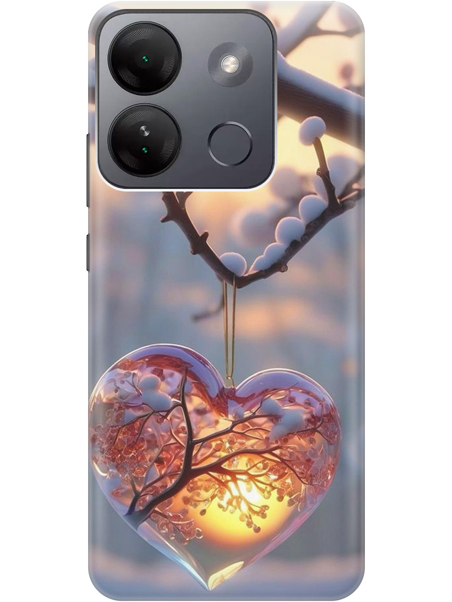 

Силиконовый чехол на Infinix Smart 7 HD с принтом "Ледяное сердце", Прозрачный;белый;желтый;оранжевый, 769392091
