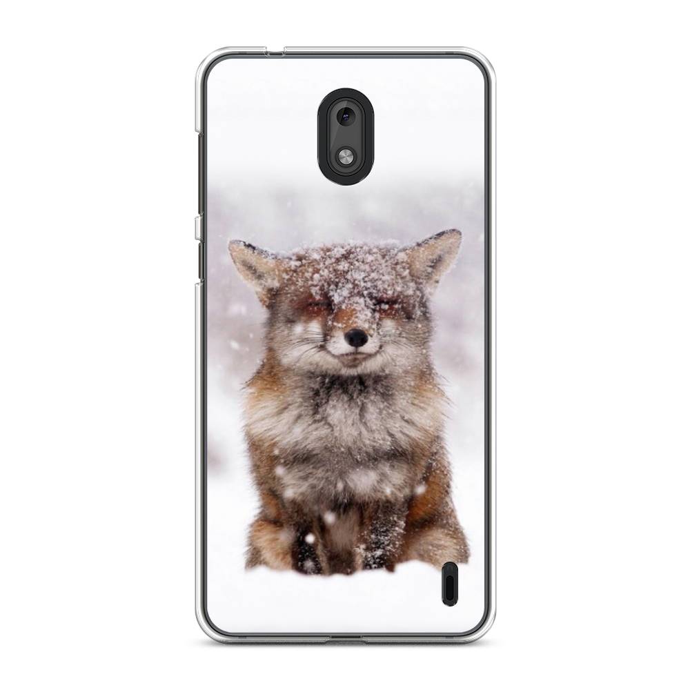 

Чехол на Nokia 2 "Зимняя лиса", Белый;серый;коричневый, 120850-1