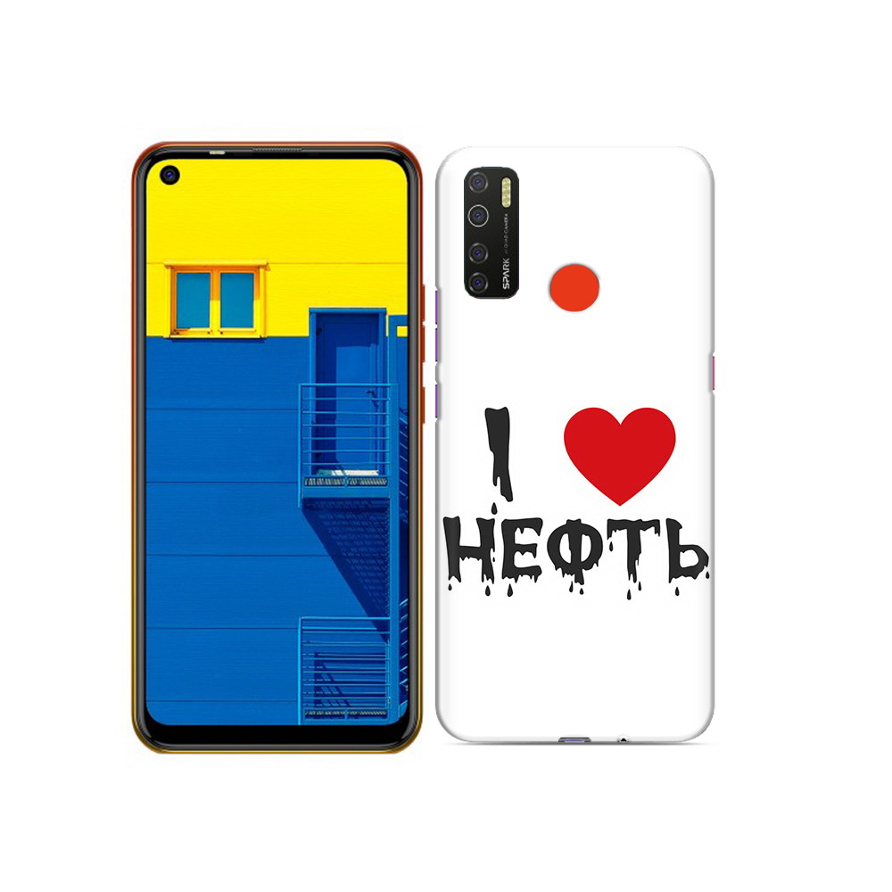 

Чехол MyPads Tocco для Tecno Spark 5 нефть, Tocco