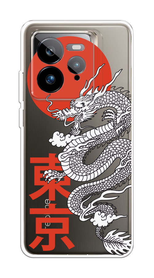 

Чехол на Realme GT 7 Pro Китайский дракон, Черный;красный;белый, 2518950-1