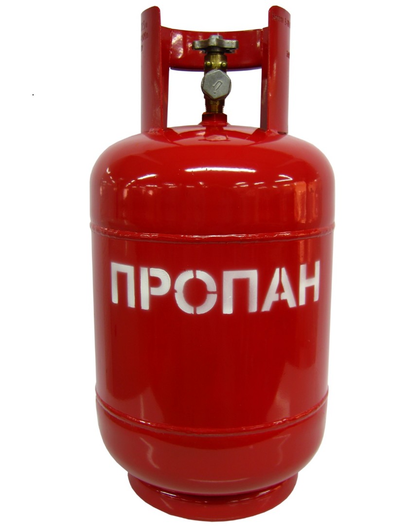 

Баллон пропановый газовый бытовой ELEMENT-18L (18 литров, с вентилем,пустой), Красный, 18L