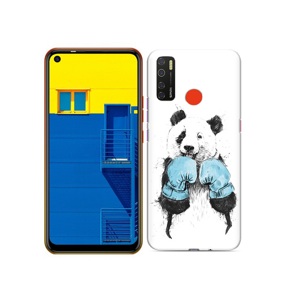 

Чехол MyPads Tocco для Tecno Spark 5 панда боксер, Tocco