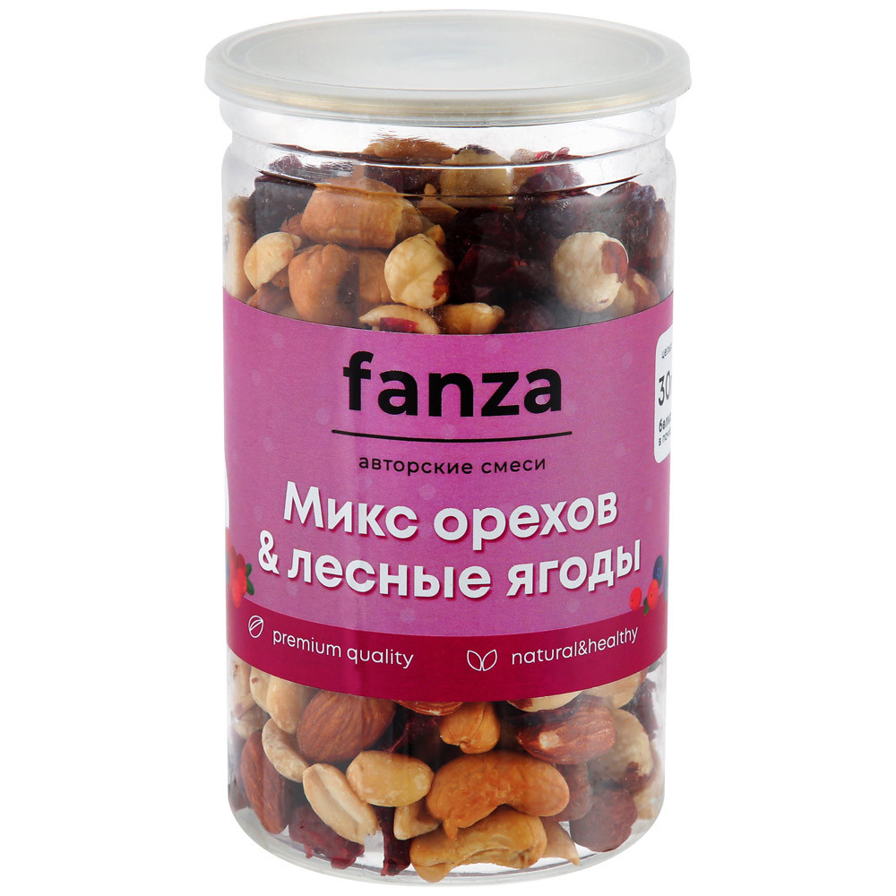 

Смесь Fanza микс орехов с лесными ягодами 250г