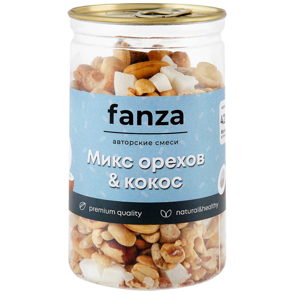 Смесь Fanza микс орехов с кокосом 250 г