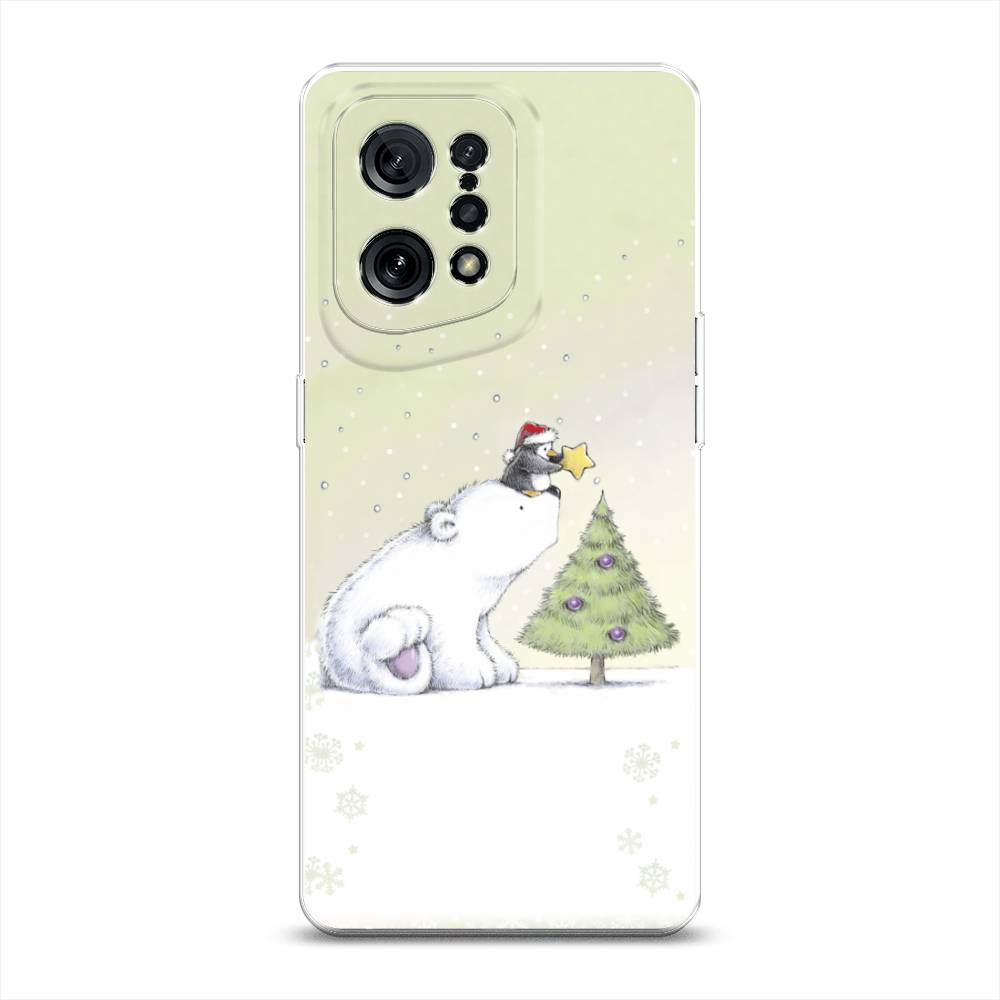 

Чехол для Oppo Find X5 "Украшение елки", Белый;бежевый, 259750-5