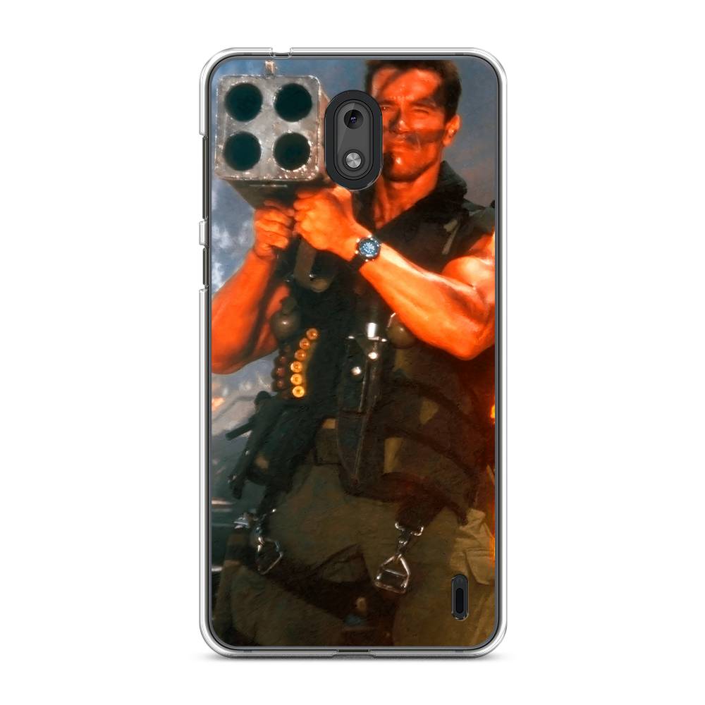 

Чехол на Nokia 2 "Арнольд Шварцнеггер с базукой", Голубой;коричневый, 120850-6