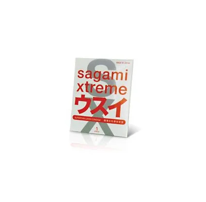 Презервативы SAGAMI Xtreme Superthin 0.04 мм со смазкой латексные 1 шт. + подарок смазка