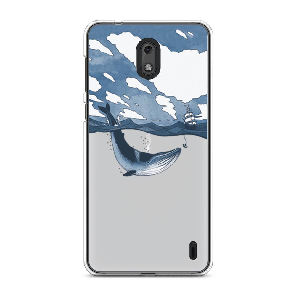 

Чехол на Nokia 2 "Большой кит", Синий, 120850-1