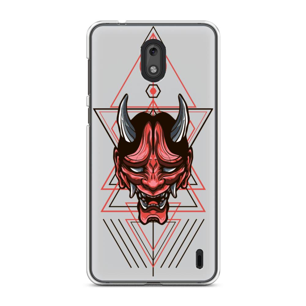 

Чехол на Nokia 2 "Hanya Oni mask", Серый;красный;черный, 120850-4