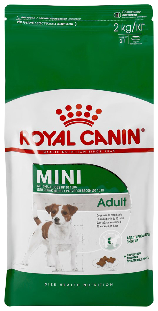 

Сухой корм для собак ROYAL CANIN Mini Adult для взрослых собак мелких размеров, 2 кг
