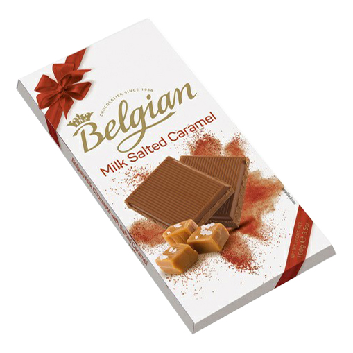 

Плитка Belgian молочная с соленой карамелью 100 г