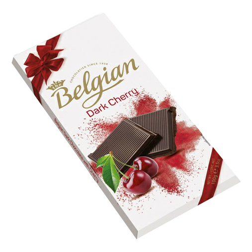 фото Шоколад the belgian темный со вкусом вишни 100 г