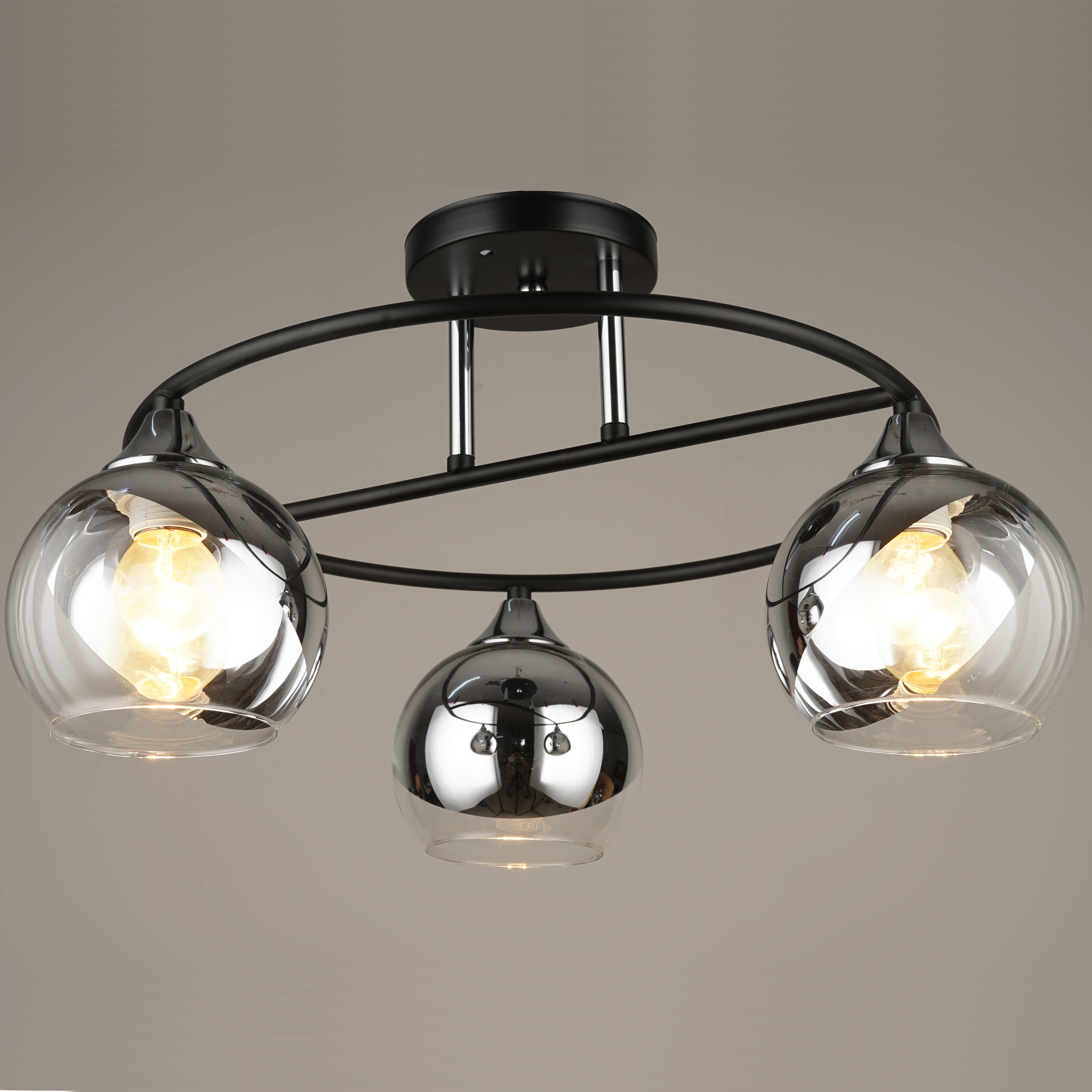 

Люстра потолочная N4102/3 BK+CR, E27x3x60W