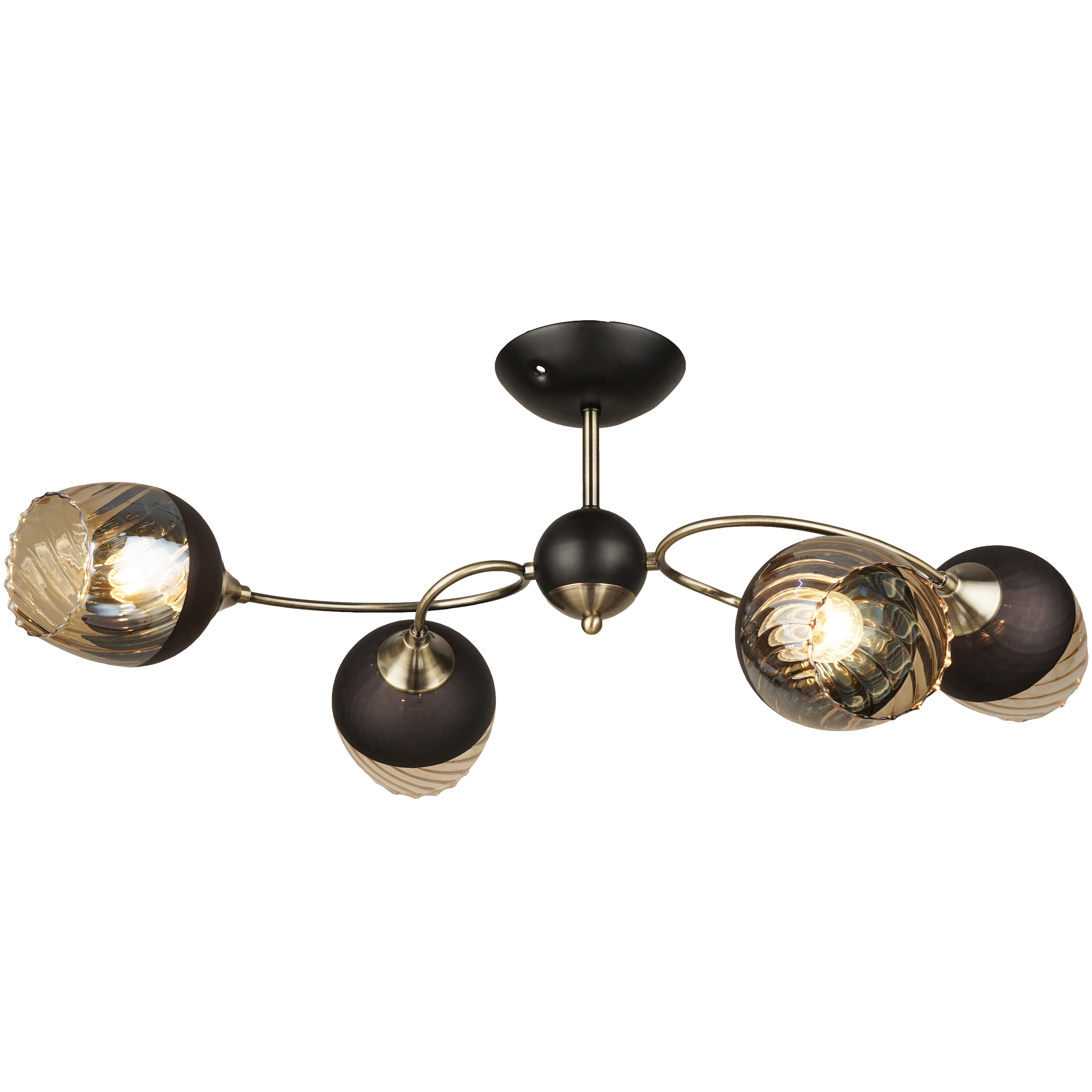 

Люстра потолочная N4250/4 AB+BK, E27x4x60W