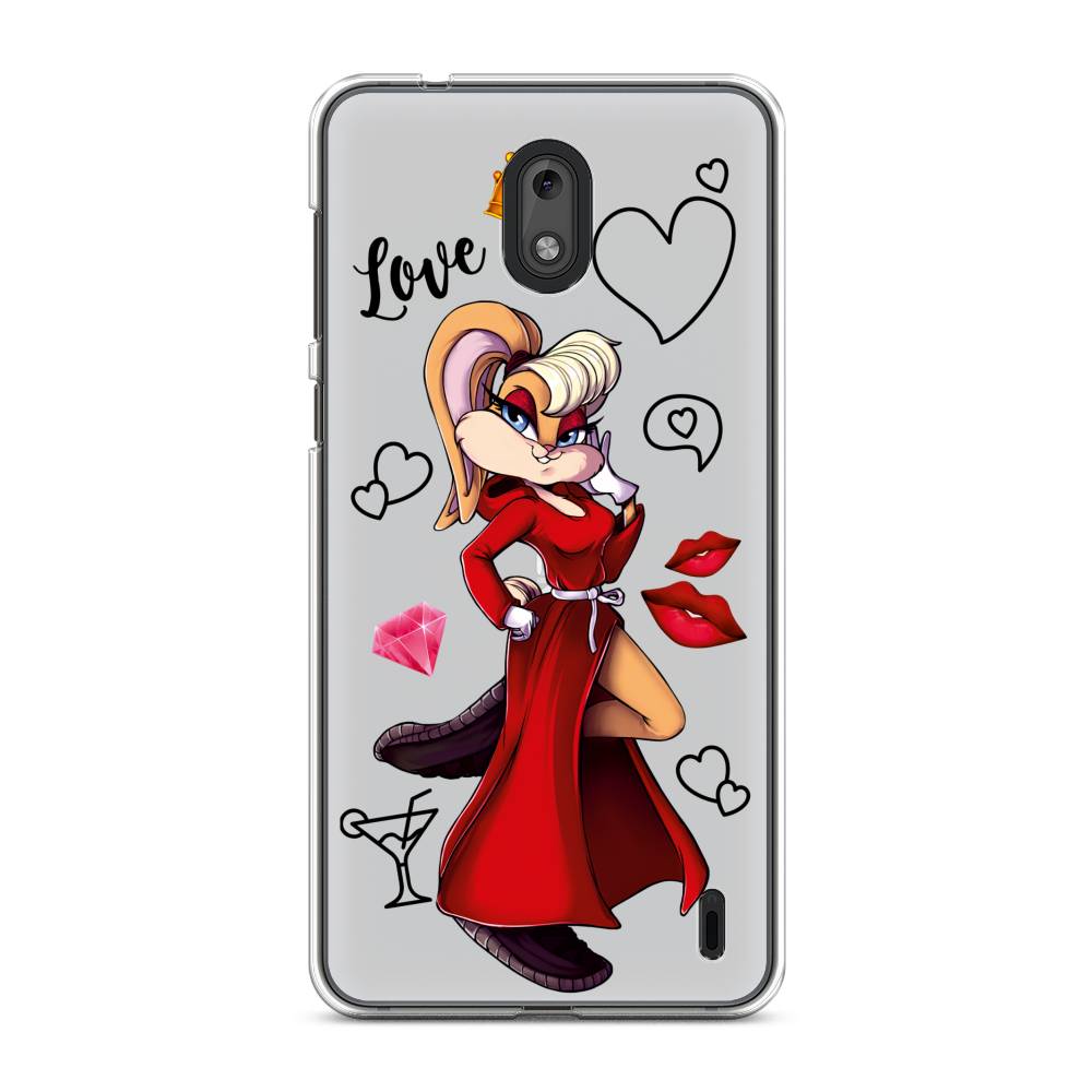 

Чехол на Nokia 2 "Rich Lola Bunny", Красный;бежевый;оранжевый, 120850-6