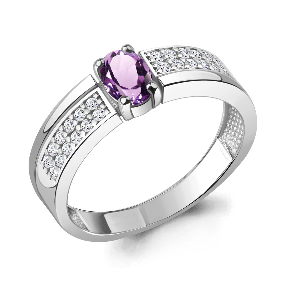 

Кольцо из серебра р. 17 AQUAMARINE 6980504А_925_р, 6980504А_925_р