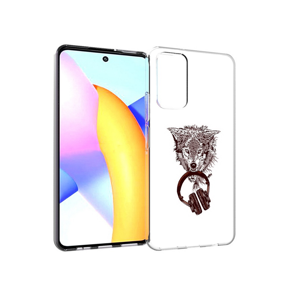 

Чехол MyPads Tocco для Huawei Honor 10 X Lite дикий волк, Прозрачный, Tocco