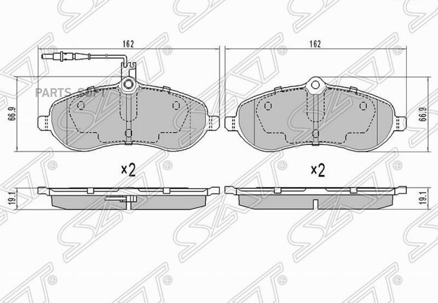 

Колодки Тормозные Перед Citroen Jumpy Ii/Peugeot Expert Ii 07- Sat арт. ST-425364