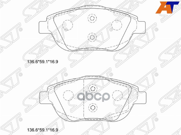 

Колодки Тормозные Перед Citroen C3 09-/C3 Ii 09-/C3 Picasso 09-/Ds3 09- Sat арт. ST-425431