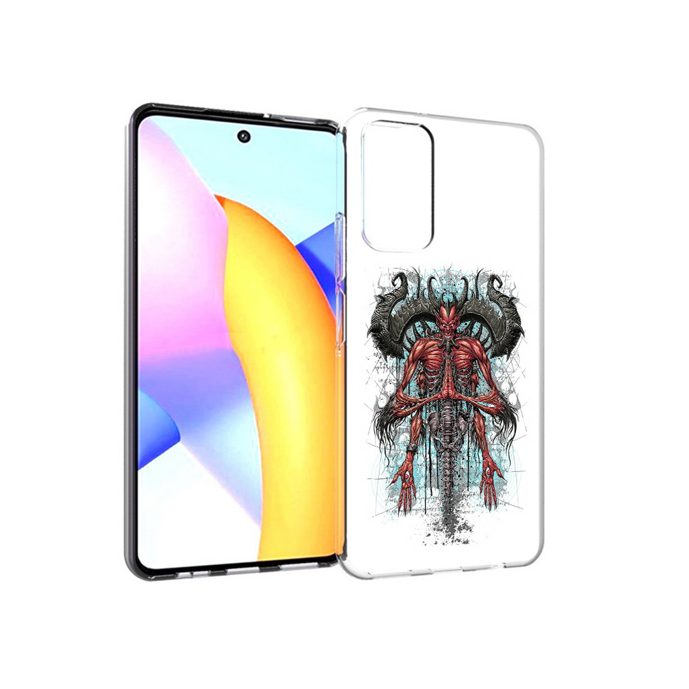

Чехол MyPads Tocco для Huawei Honor 10 X Lite дьявол, Прозрачный, Tocco
