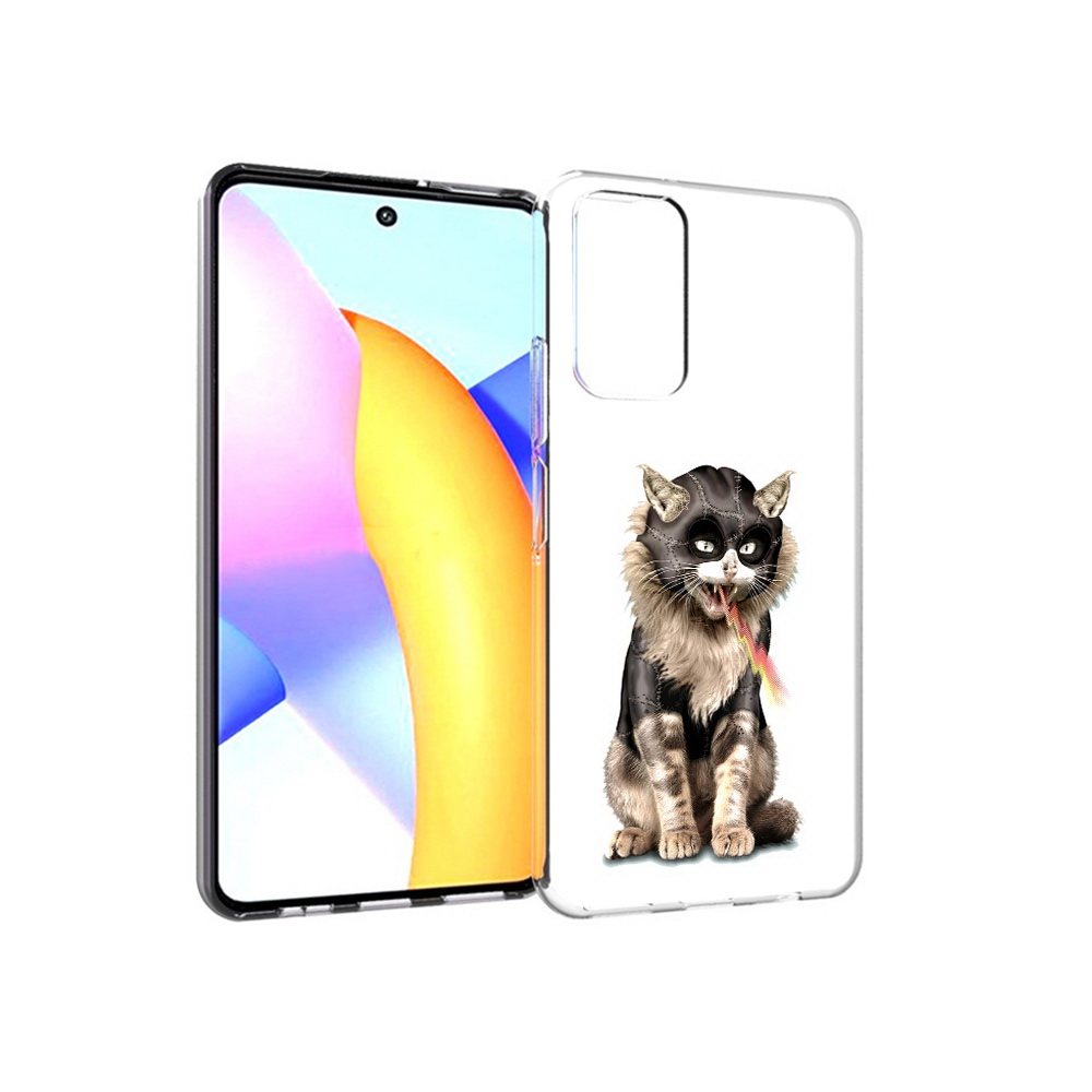 

Чехол MyPads Tocco для Huawei Honor 10 X Lite дьяволский кот, Прозрачный, Tocco