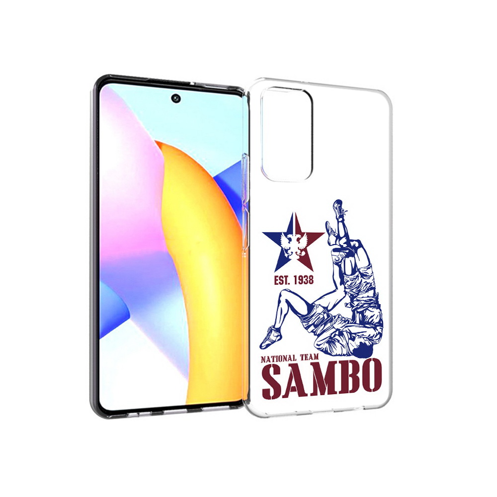 

Чехол MyPads Tocco для Huawei Honor 10 X Lite единоборства самбо, Прозрачный, Tocco