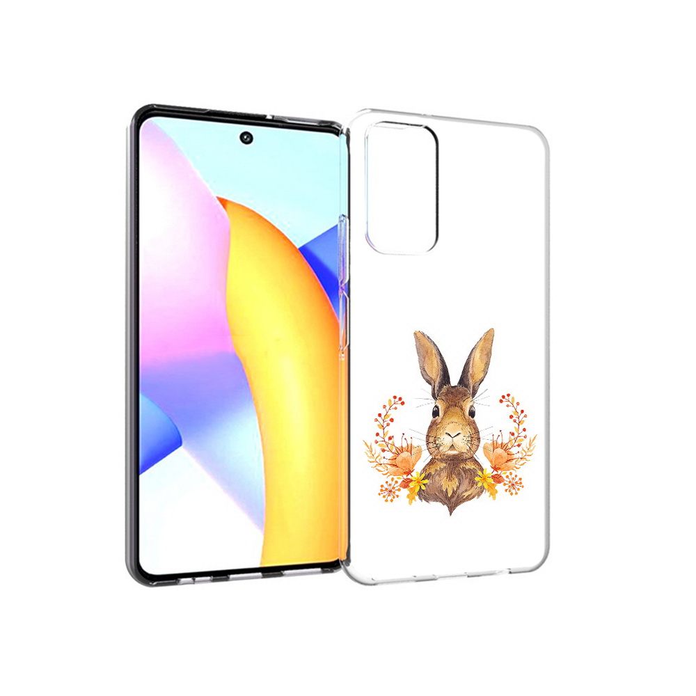 

Чехол MyPads Tocco для Huawei Honor 10 X Lite зайка в цветах, Прозрачный, Tocco