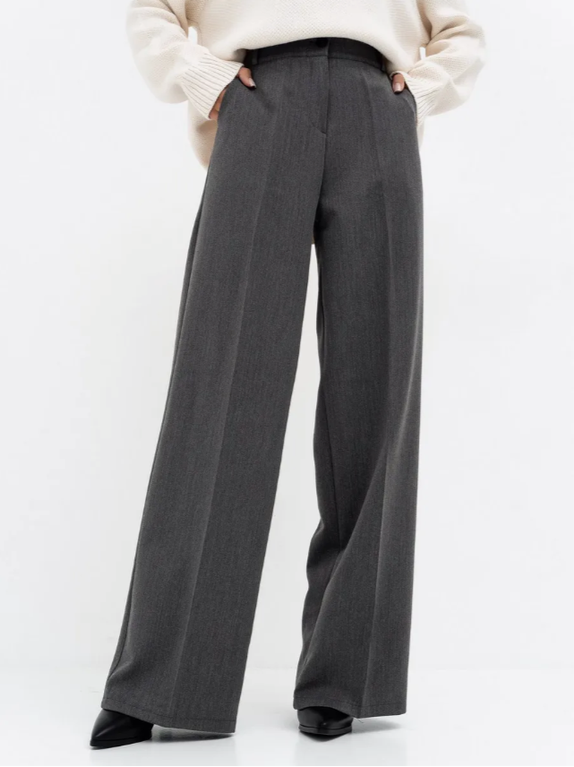 Брюки женские Bold Babe палаццо серые 46 RU 3550₽