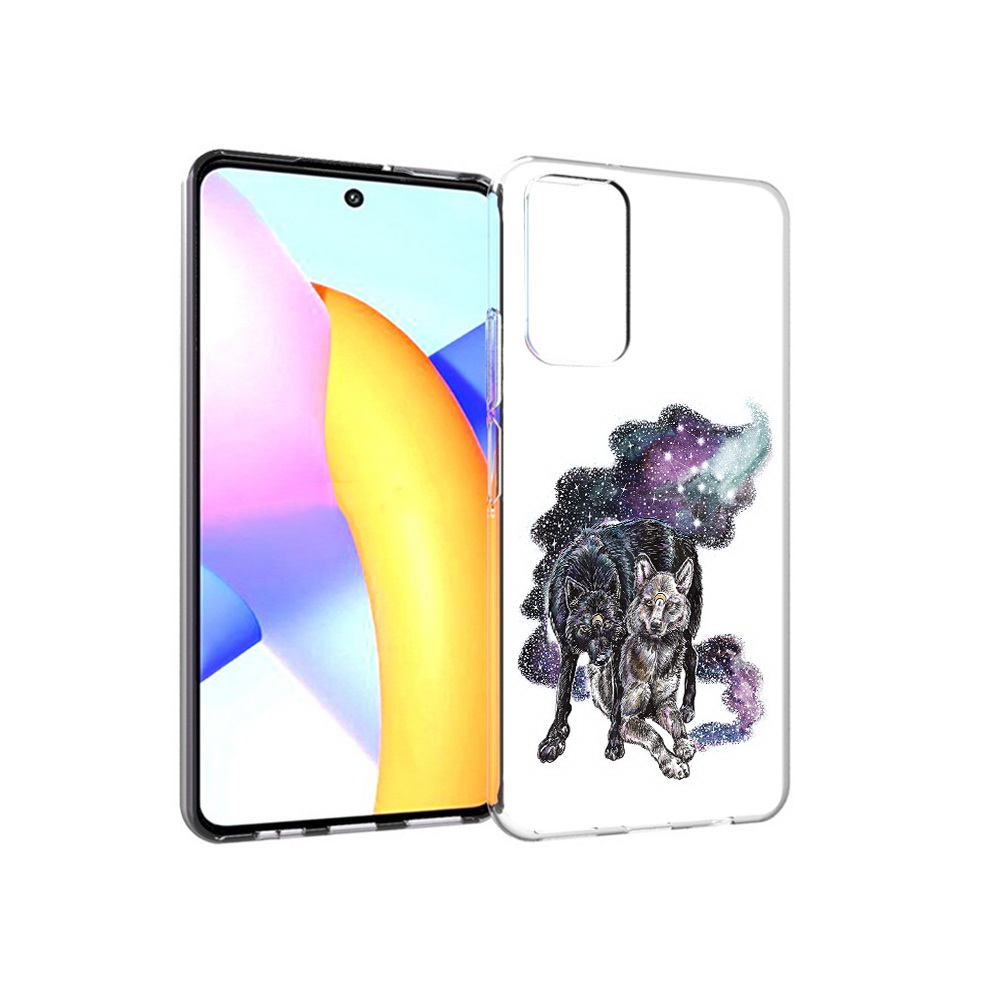 

Чехол MyPads Tocco для Huawei Honor 10 X Lite звездные волки, Прозрачный, Tocco