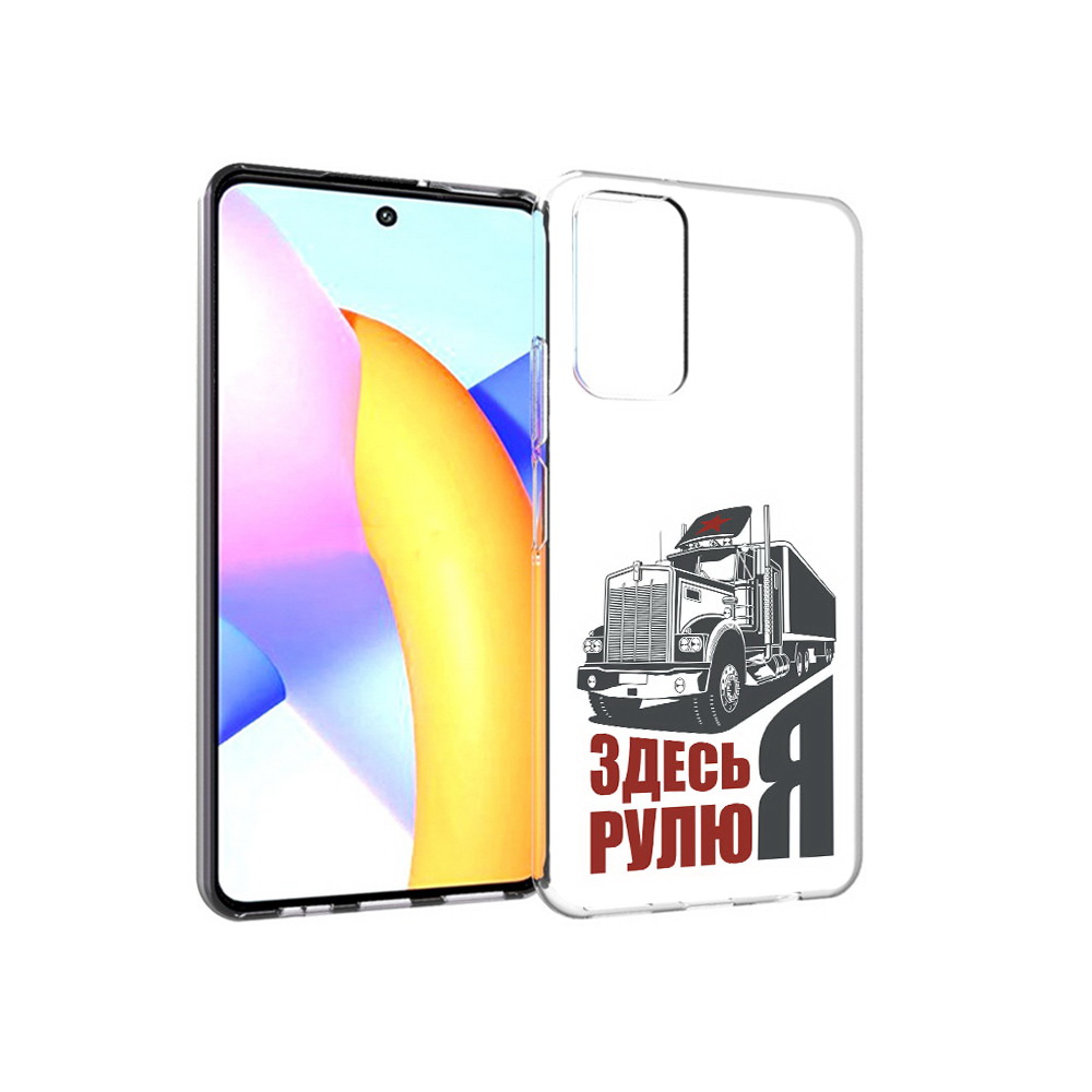 

Чехол MyPads Tocco для Huawei Honor 10 X Lite здесь я рулю, Прозрачный, Tocco