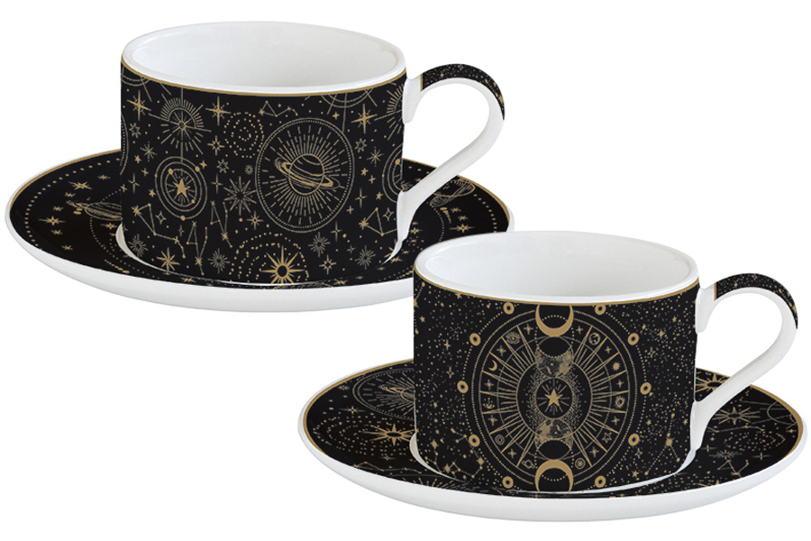 

Чайный набор 24 предмета Звёздное небо Easy Life 240 мл EL-R0132/CELE, Черный
