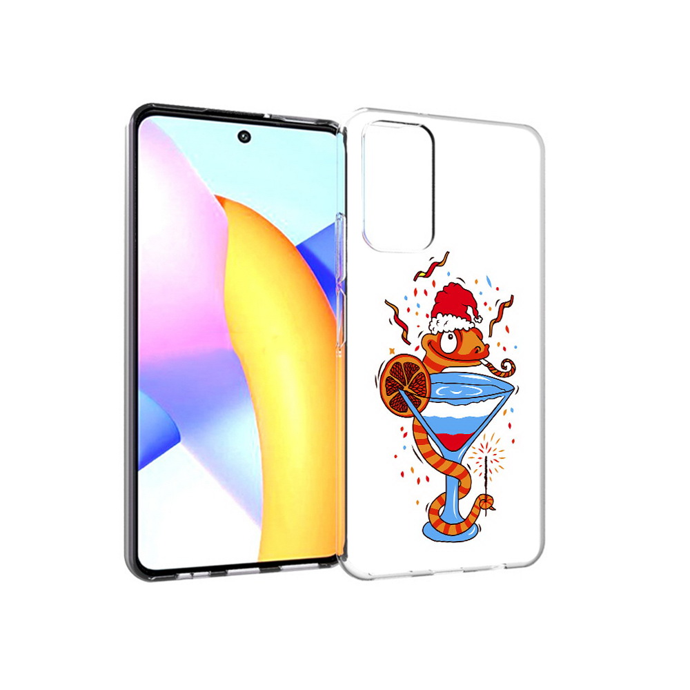 

Чехол MyPads Tocco для Huawei Honor 10 X Lite змейка, Прозрачный, Tocco