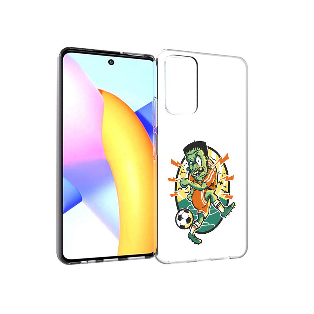 

Чехол MyPads Tocco для Huawei Honor 10 X Lite зомби футболист, Прозрачный, Tocco