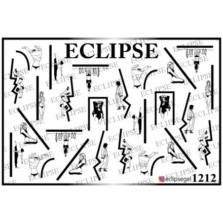 

Набор, Eclipse, Слайдер-дизайн №1212, 3 шт., Черный