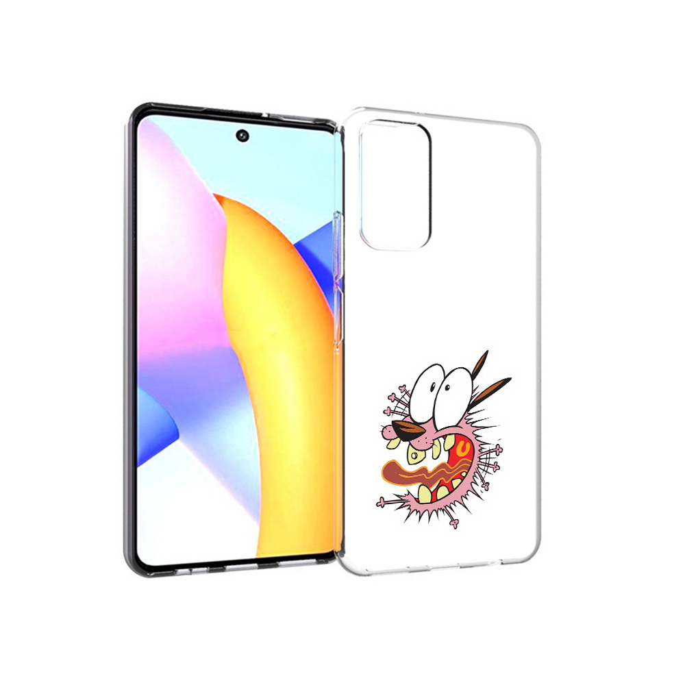 

Чехол MyPads Tocco для Huawei Honor 10 X Lite испуганный бобик, Прозрачный, Tocco