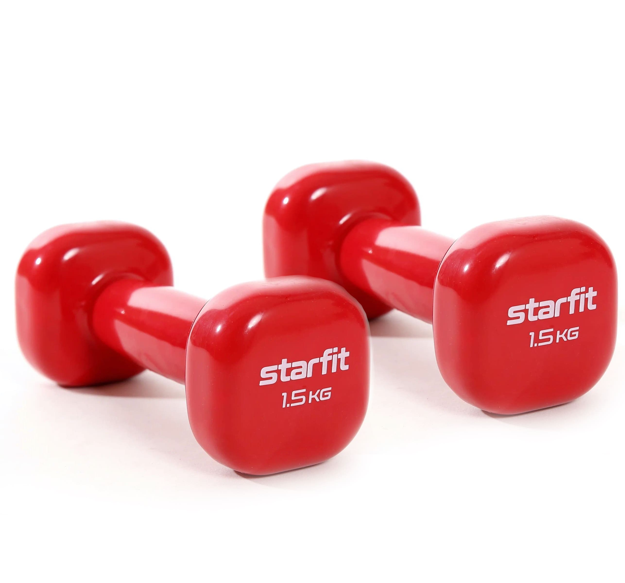 

Гантель виниловая STARFIT DB-105 1,5 кг, малиновый, пара