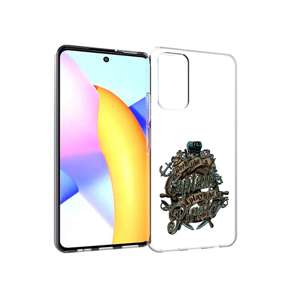 

Чехол MyPads Tocco для Huawei Honor 10 X Lite капитан пиратов, Прозрачный, Tocco