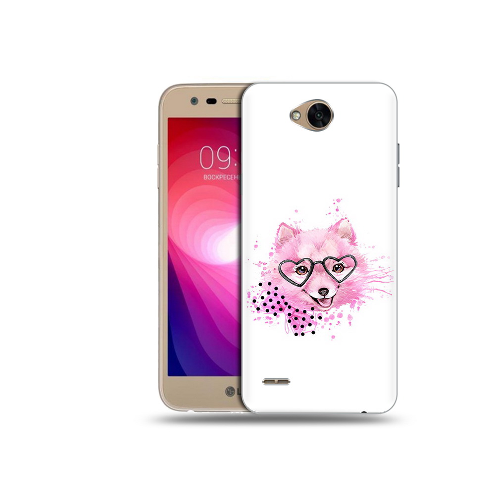 

Чехол MyPads Tocco для LG X Power 2 розовый волченок, Прозрачный, Tocco